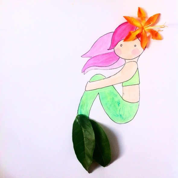 mermaid doodle