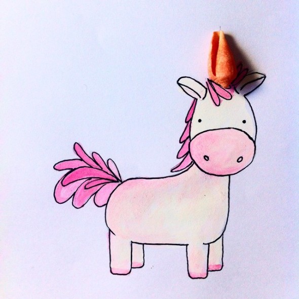 unicorn doodle
